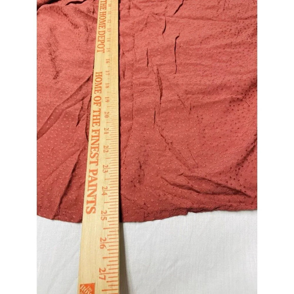 Ava & Viv Blouse Sz 2x Square Neck Peasant Rustic Lightweight Textured Thin Boho - Picture 7 of 9